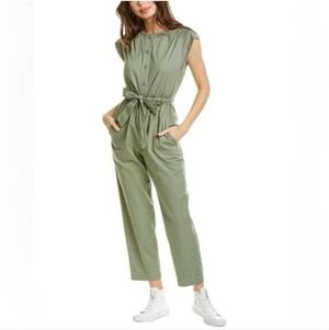 Chic Olive Green Cap Sleeve Jumpsuit